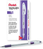 Pentel RSVP Ballpoint Pen, Fine Line, Violet Ink, Box of 12 by PentelofAmerica