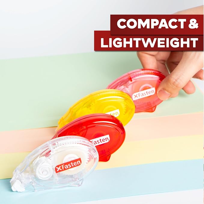 XFasten Double Sided Tape for Scrapbooking, 8mm x 30ft 4-Pack Multicolor - Image 9