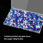 QEQEKAKA Sea Glass Stones for Crafts About 1LB Glass Pebbles Gemstones Bulk for - Image 4