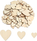 DERAYEE 100Pcs Unfinished Wooden Hearts by WelcometotheDERAYEE