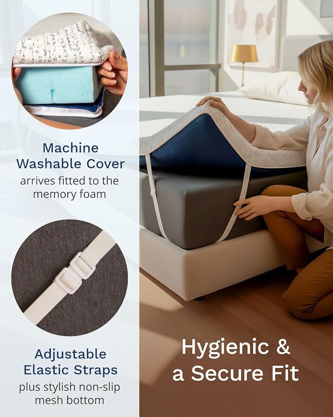 ViscoSoft Memory Foam Mattress Topper | Select High Density Ventilated Mattress - Image 5