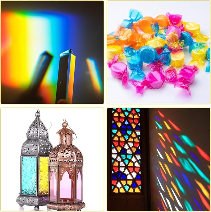 120Pcs Colored Cellophane Sheets, Transparent Plastic Sheets, Cellophane Wrap - Image 5