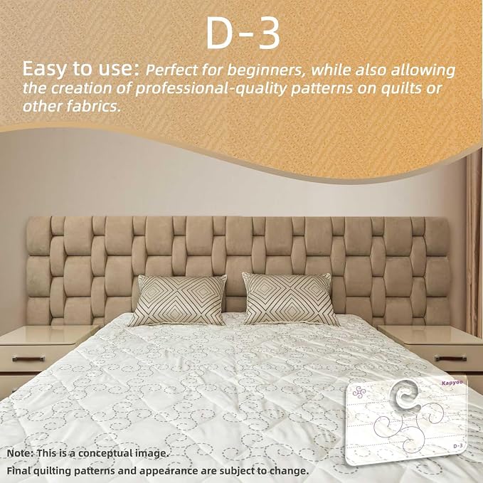 3Pcs Free Motion Quilting Templates - Image 5