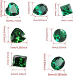 Emerald Green Color Cubic Zirconia Loose Beads Unset - Image 2