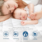 2 Pack Queen Mattres Protector Pad Waterproof Quilted, Soft & Cooling Queen - Image 4