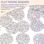 MECCANIXITY 700 Pcs Flat Round Sequins 15mm/0.6 Inch Loose Paillettes Craft - Image 3
