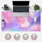 Desk Pad Purple Starry Sky Cute Gaming Mouse Pad Galaxy Gamer Girl Cute Pink - Image 6