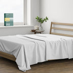THREAD SPREAD 100% Organic Cotton Percale Flat Sheet Twin XL Size by THREADSPREAD