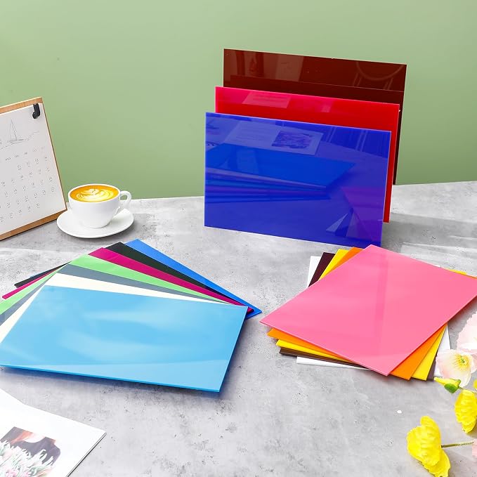 Geetery 30 Pack Colored Acrylic Sheets 1/8" Thick - Image 4