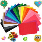 20 Pcs Felt Fabric Sheet 8" x 12" Assorted Color Felt Fabric Sheets by Bringsparkletoeverydaylife