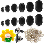360Pcs Safety Eyes and Noses for Crocheting, 6 Sizes Craft Amigurumi Eye for by Unknown