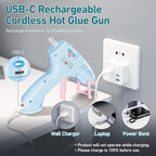 Cordless Hot Glue Gun, 20W Hot Glue Gun - Image 3