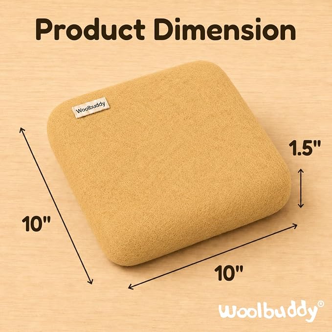 Woolbuddy Wool Felting Pad 10 x 10 x 1.5 Inch, Durable Needle Felting Mat - Image 3