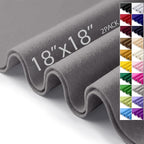 Felt Fabric Sheets 18" x 18" 1.6mm Soft Craft Felt, Dark Grey | Soft Precut by AblemeDeco