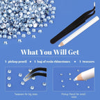 6000PCS 4mm Resin Rhinestones in Bulk, Bedazzling Flatback Crystals Rhinestones - Image 7