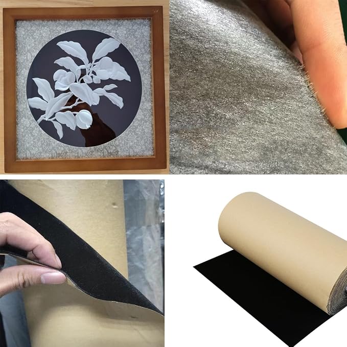 Self Adhesive Sheets Peel and Stick Velvet Flock Soft Velvet Drawer Liner DIY - Image 7