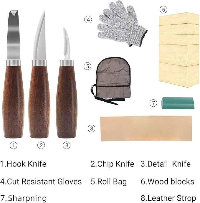 Cor cordium Wood Whittling Kit - Image 2