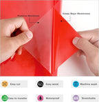 RENLITONG Glossy Red HTV Vinyl 12" x 35ft Roll - Image 3