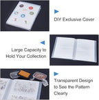 GLOBLELAND 80 Pockets Clear Stamps Storage Album Cut Dies Storage Bag Embossing - Image 7