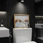 Funny Bathroom Wall Art, The Creation of Adam Toilet Paper Canvas Print - Image 5