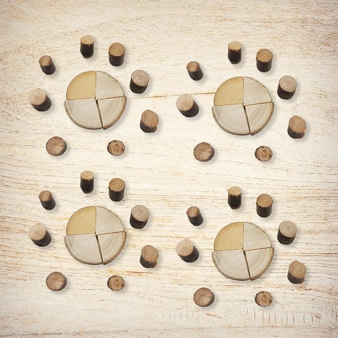 Natural Wood DIY Craft Kit 11 Types of Unfinished Wood Logs, Loose Wood Sticks - Image 5
