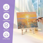 ESRICH Stretched Canvas for Painting, 24 Multi Pack 11x14, 5x7 Blank Canvases - Image 4