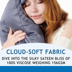 Pillow Cases - 100% Viscose Derived from Bamboo - Cooling Pillowcase - King Size - Image 2