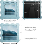 4x4 Wavy Picture Frame With Mat - Image 3
