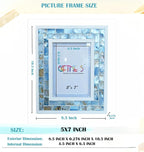 5x7 Mother of Pearl Picture Frame Beach, Tabletop or Wall Photo Frame - Image 6