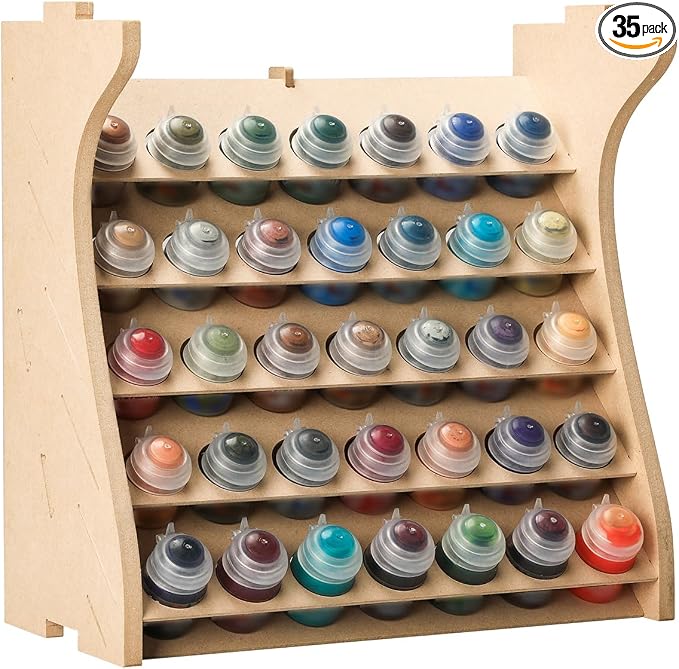 Wooden Model Organizer, Paint Rack by Bucasso
