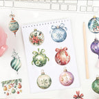 50 Pieces Christmas Themed Transparent Stickers - Image 4