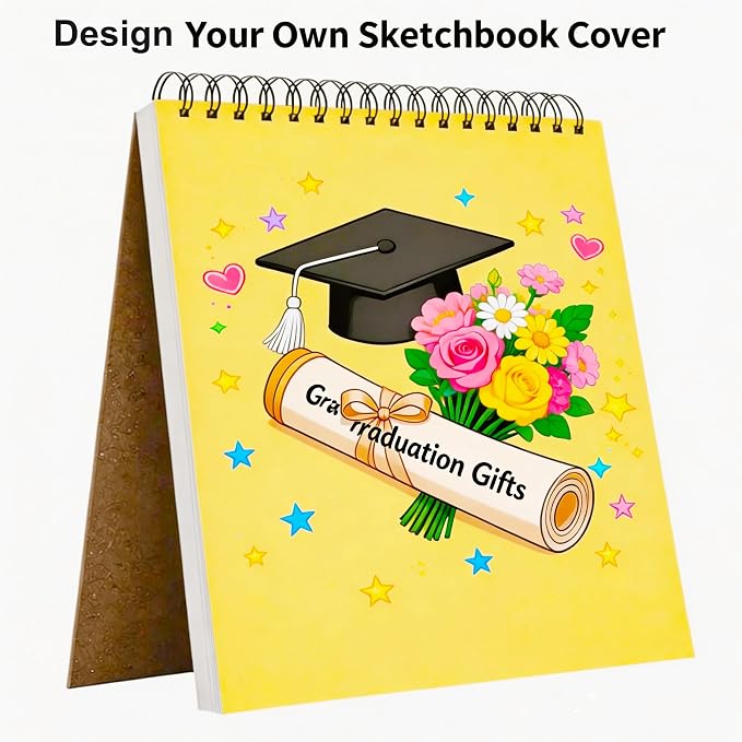 Soucolor 9x12 Spiral Sketch Book, 100 Sheets, Acid-Free Drawing Pad - Image 2