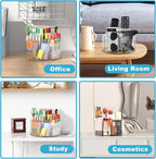 Rotating Markers Organizer for Kids, Acrylic Lazy Susan Organizers for Desks - Image 5