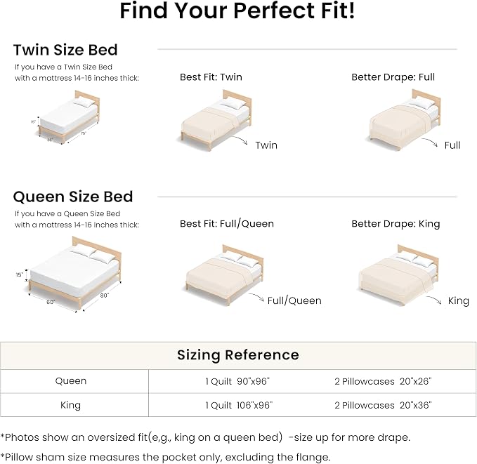 Love's cabin Queen Size Cotton Quilt Set, 100% Cotton Fabric Striped Textured - Image 9