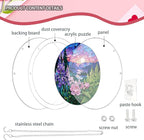 83 Pieces Acrylic Puzzle Suncatcher, Stained Glass Style Art DIY Puzzle - Image 5