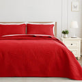 Exclusivo Mezcla Twin Quilt Bedding Set, Lightweight Red Quilts Twin Size by ExclusivoMezcla