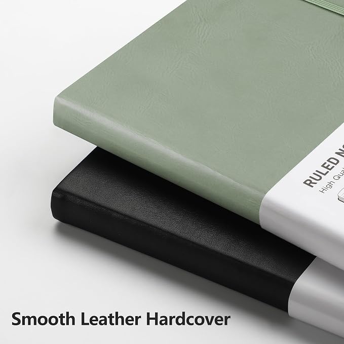 RETTACY Lined Journal Notebook, 192 Numbered Pages, A5 Size | Leather Hardcover - Image 5