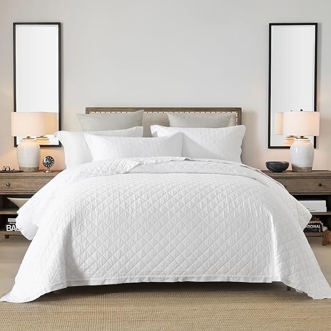 SahSahCasa Quilt Set Queen Size, 100% Cotton Quilt Bedding Set Bedspread - Image 7