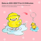 Auihiay 170PCS Shrink Art Kit for DIY Keychain Making, Shrink Dink Paper Kit - Image 3