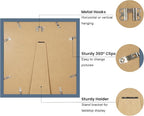 12x12 Picture Frame with Wavy Mat, Wooden Real Glass 12 x 12 Photo Frame - Image 4