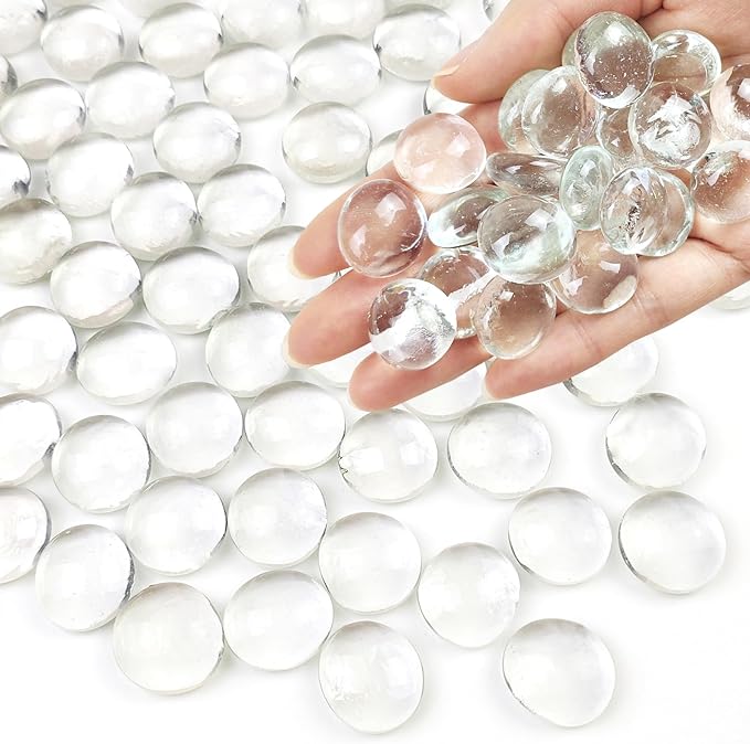 FANTIAN 1lb Clear Glass Beads for Vases by FANTIAN-GardeningMakesLifeBetter