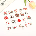 20PCS Sports Charms Enamel Basketball Baseball Pendant Charms - Image 2