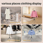 Adjustable Shirt Display Stand 32-63 Inch, Foldable Clothing Display Stand - Image 6