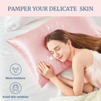 BEDELITE Satin Pillowcase for Hair and Skin, Super Soft and Cooling Similar to - Image 3