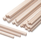 Balsa Wood Sticks, Unfinished Wooden Sticks by Coowayze
