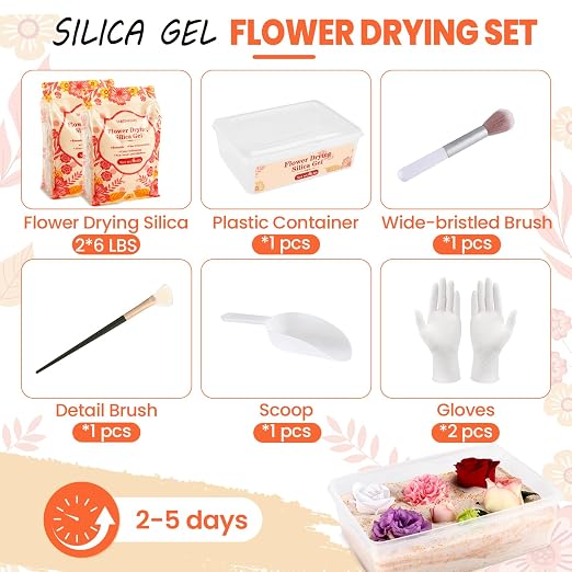 Silica Gel Flower Drying 12LBS, Flower Drying Silica Gel Crystals<1mm, Silica - Image 2
