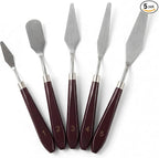 5-Piece Stainless Steel Palette Knife Set | Oil, Watercolor Painting, Cake by Unknown