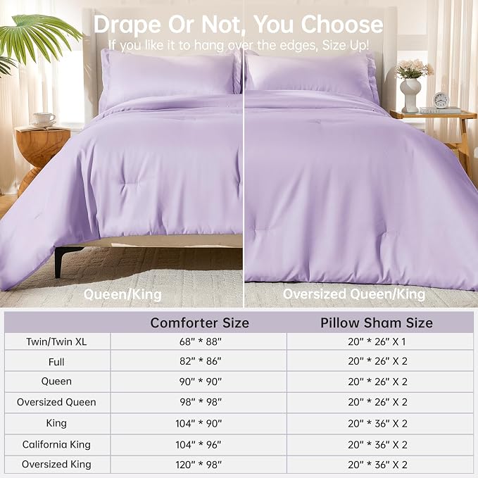 MUXHOMO King Size Comforter Set, All Season Ultra Soft Down Alternative Bedding - Image 8