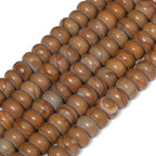 Songxi 5x8mm Natural Yellow Rhodonite Stone Rondelle Beads, Gemstone - Image 3