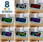 Netzu Loud Alarm Clock for Heavy Sleepers, RGB Alarm Clocks for Bedrooms - Image 2